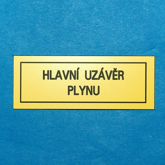 Hlavní uzávěr plynu